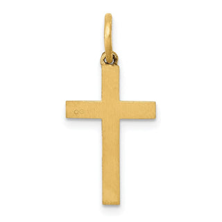 14K Yellow Gold Laser Cut Ichthus Cross Charm