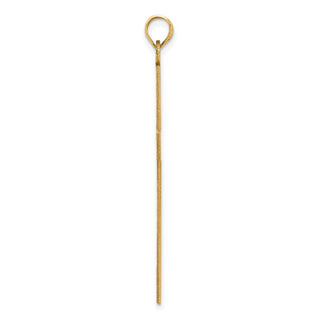 14k Yellow Gold Solid Cross Pendant XR109