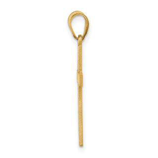 14k Yellow Gold Florentine Cross Pendant XR110