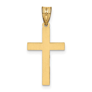 14k Yellow Gold Florentine Cross Pendant XR110