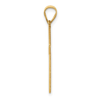 14k Yellow Gold Florentine Cross Pendant XR111