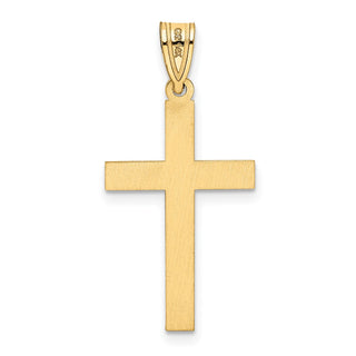14k Yellow Gold Florentine Cross Pendant XR111