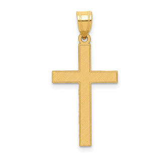 14k Yellow Gold Florentine Cross Pendant XR111