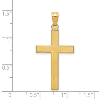 14k Yellow Gold Florentine Cross Pendant XR112