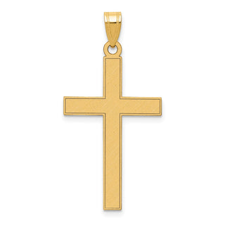 14k Yellow Gold Florentine Cross Pendant XR112