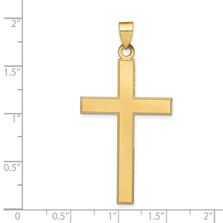 14k Yellow Gold Florentine Cross Pendant XR113