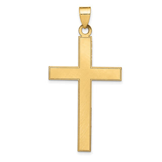 14k Yellow Gold Florentine Cross Pendant XR113