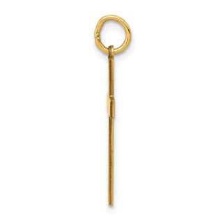 14K Yellow Gold Laser Designed Cross Charm XR1145