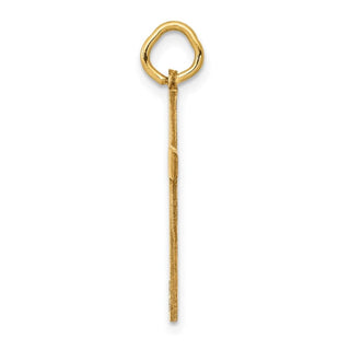14K Yellow Gold Laser Designed Cross Charm XR1199