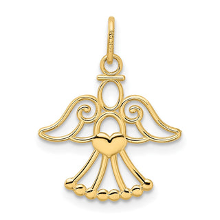 14k Yellow Gold Angel Charm