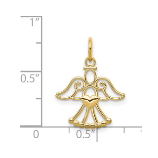 14k Yellow Gold Angel Charm