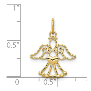 14k Yellow Gold Angel Charm