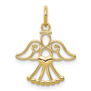 14k Yellow Gold Angel Charm