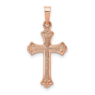 14k Rose Gold Cross Pendant XR1229
