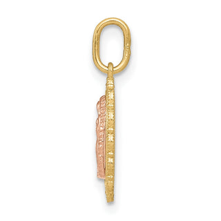 14k Two-tone Gold Guadalupe Pendant