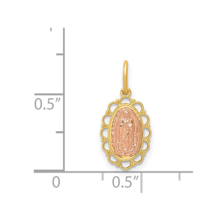 14k Two-tone Gold Guadalupe Pendant