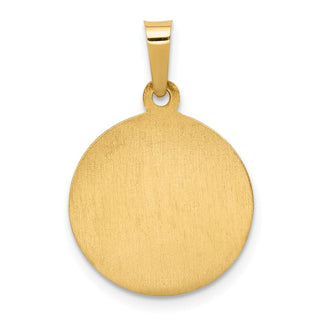 14k Yellow Gold Polished and Satin St. Anne Medal Pendant XR1285