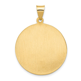 14k Yellow Gold Polished and Satin St. Anthony Medal Pendant XR1293