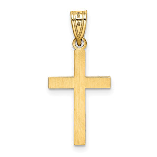 14k Yellow Gold Cross Pendant XR133