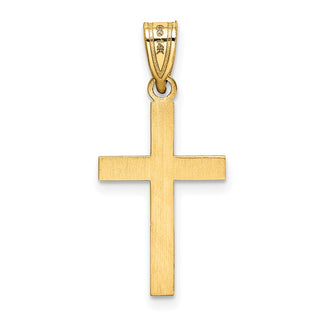 14k Yellow Gold Cross Pendant XR133