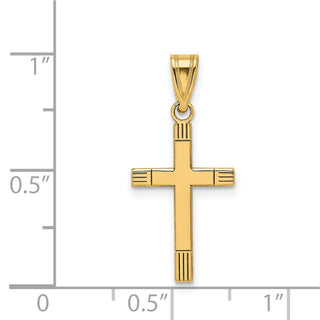 14k Yellow Gold Cross Pendant XR133