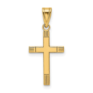 14k Yellow Gold Cross Pendant XR133