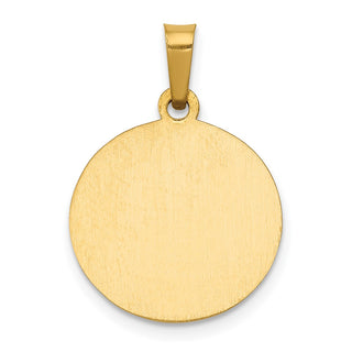14k Yellow Gold Polished and Satin St. Gerard Medal Pendant XR1330