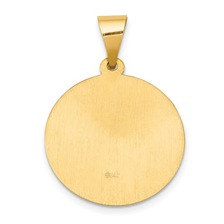 14k Yellow Gold Polished and Satin St. Gerard Medal Pendant XR1331