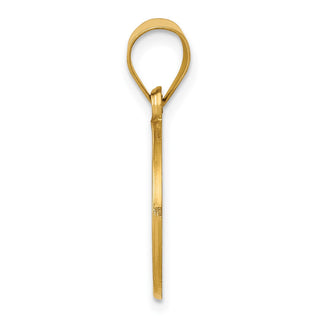 14k Yellow Gold Polished and Satin St. John Baptist Medal Pendant XR1335