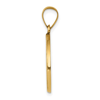 14k Yellow Gold Polished and Satin St. John Baptist Medal Pendant XR1336