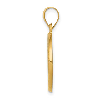 14k Yellow Gold Polished and Satin St. John Baptist Medal Pendant XR1337