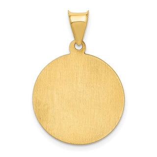 14k Yellow Gold Polished and Satin St. Peter Medal Pendant XR1380