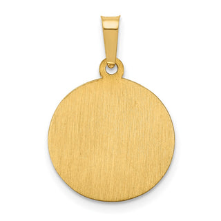 14k Yellow Gold Polished and Satin St. Peter Medal Pendant XR1381