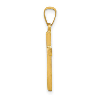 14k Yellow Gold Polished Latin Cross Pendant XR1413