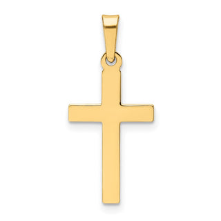 14k Yellow Gold Polished Latin Cross Pendant XR1413