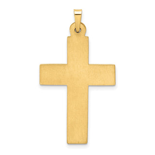 14k Yellow Gold Polished Filigree Cross Pendant XR1420