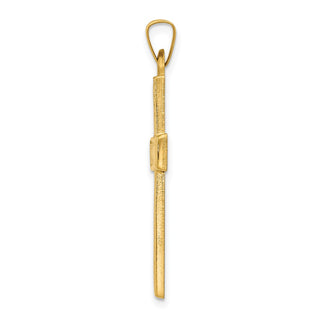 14k Yellow Gold Polished Latin Cross Pendant XR1433