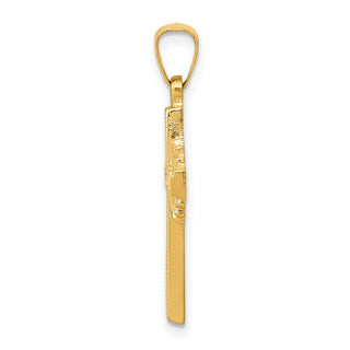 14k Yellow Gold Polished Celtic Cross Pendant XR1469