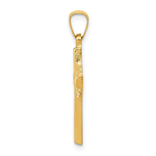 14k Yellow Gold Polished Celtic Cross Pendant XR1469
