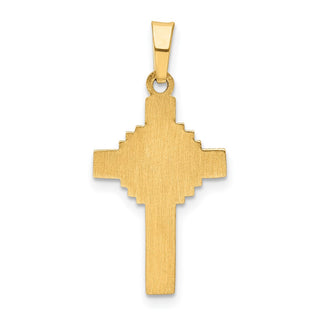 14k Yellow Gold Polished Celtic Cross Pendant XR1469