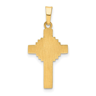14k Yellow Gold Polished Celtic Cross Pendant XR1469