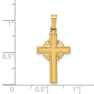 14k Yellow Gold Polished Celtic Cross Pendant XR1469