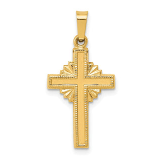 14k Yellow Gold Polished Celtic Cross Pendant XR1469