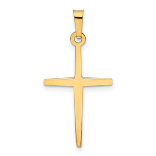 14k Yellow Gold Polished Latin Cross Pendant XR1484