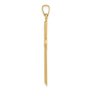14k Yellow Gold Polished Latin Cross Pendant XR1562