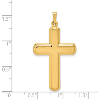14k Yellow Gold Polished Latin Cross Pendant XR1562