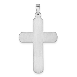 14k White Gold Polished Latin Cross Pendant XR1563