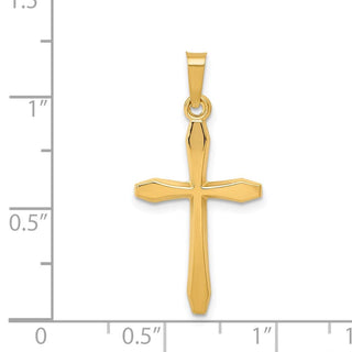 14k Yellow Gold Polished Passion Cross Pendant XR1570