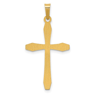 14k Yellow Gold Polished Cross Pendant XR1572