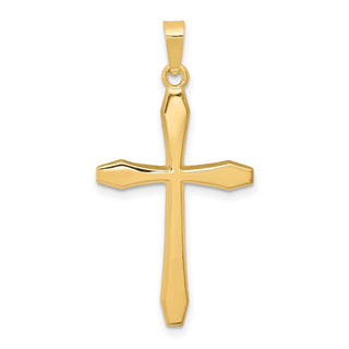 14k Yellow Gold Polished Cross Pendant XR1572